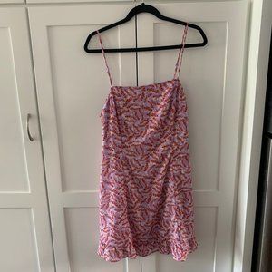 Floral Mini Dress with  Ruffle Detail